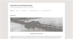 Desktop Screenshot of kincardinehistory.com